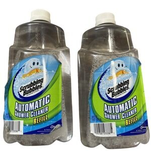 Scrubbing‎ Bubbles Automatic Shower Cleaner Refreshing Spa Refill 34 oz each x2